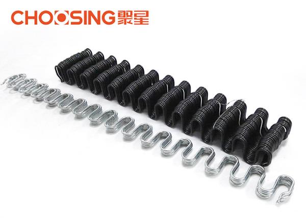 Durable Flat Sofa No Sag Springs 3.6mm - 4.0mm Black Color With Anti Rust Treatment