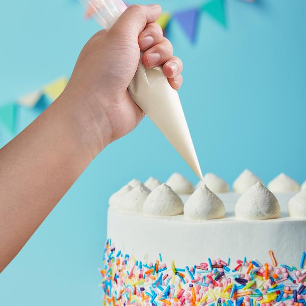 O bolo da ferramenta da cozinha do silicone da prova do rasgo desnata sacos descartáveis plásticos da pastelaria