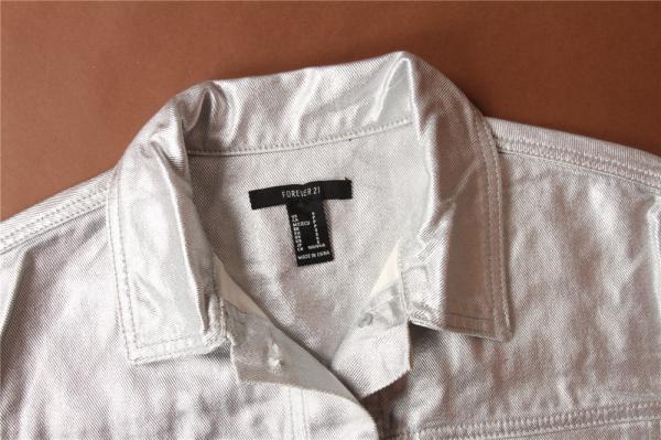 Ladies Denim Jacket, Women's denim jacket , shinny fabric, cheap price