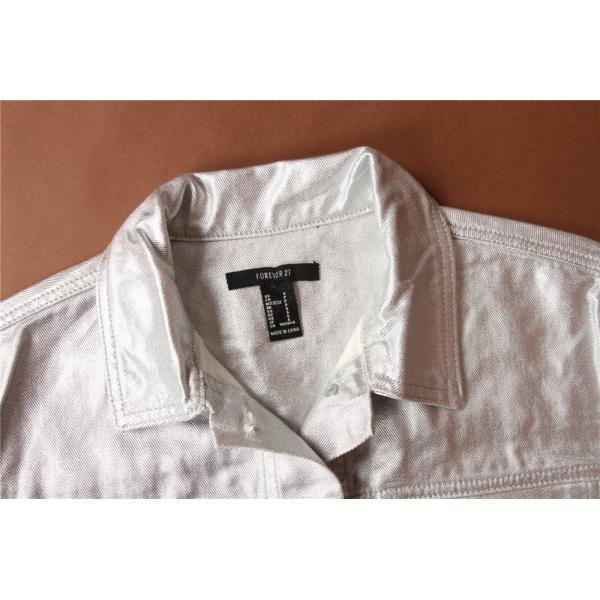 Ladies Denim Jacket, Women's denim jacket , shinny fabric, cheap price