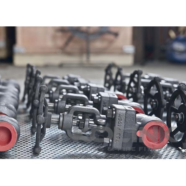 Forged Steel Gate Valve NPT Threaded Solid Wedge Class 800-1500