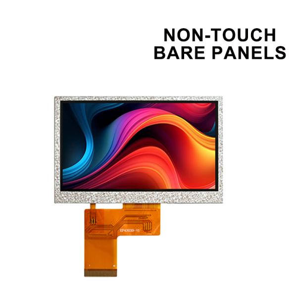 4.3-inch, NV3047-driven, 480×272 TFT high-definition display (bare panel), available in non-touch or touchscreen versions