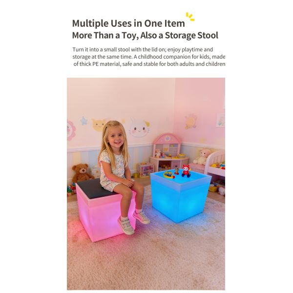 LED Square Sensory Activity Tray for Creative Play