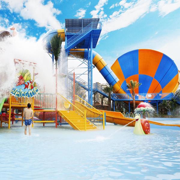 370m2-465m2 tubo de agua deslizador altavoz de fibra de vidrio deslizador de