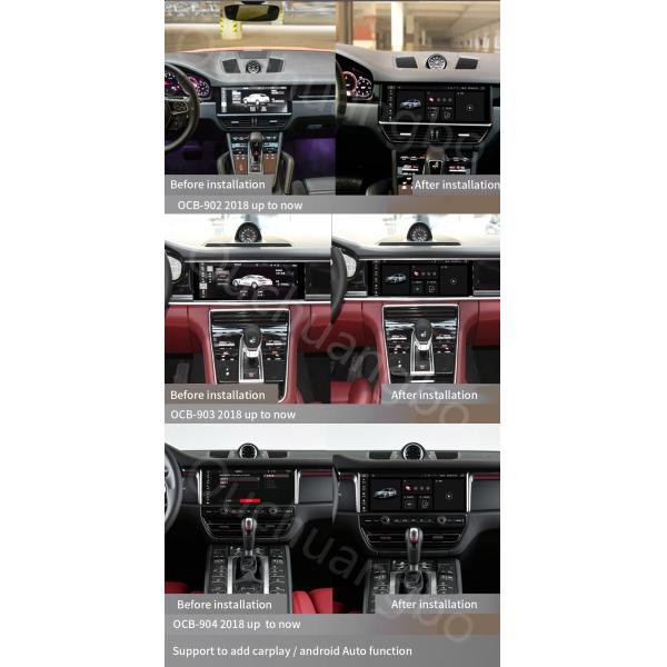 Ouchuangbo wholesale upgrade original car screen for 12.3 inch Porsche Cayenne 2018 android 9.0 OS 4GB+64GB
