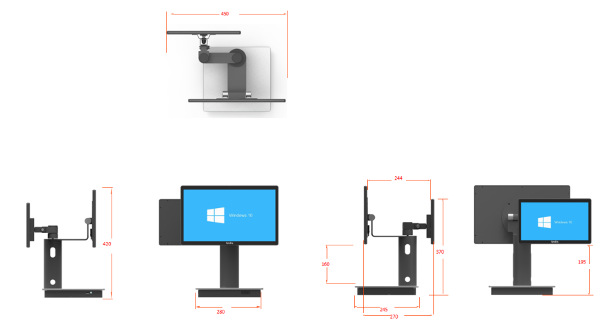 Enterprise POS With Intel i5-1235U Immersive Dual Screen Display For Restaurants Hotels