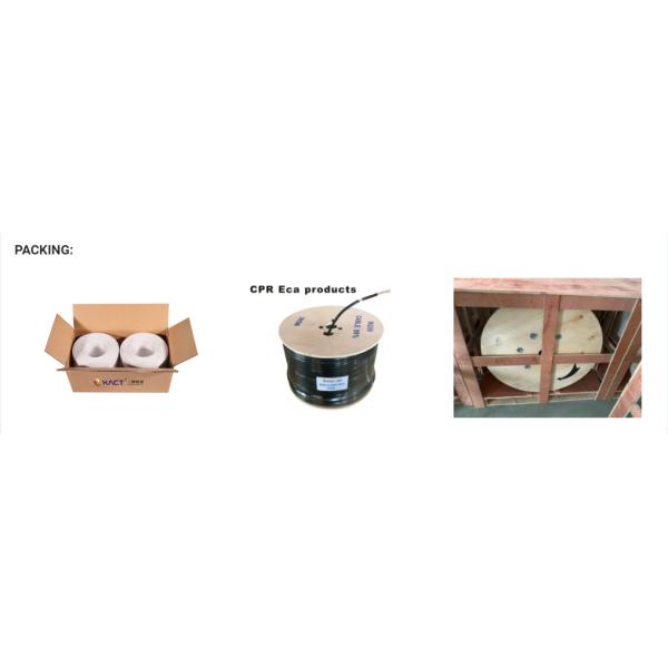 1 Проводник Точные кабели Коммуникация CCTV CATV CPR Eca 17VATC RG59 Коаксиальный кабель