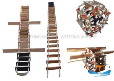 Wooden Material Solas Embarkation Ladder Antiskid Surface For Climbing