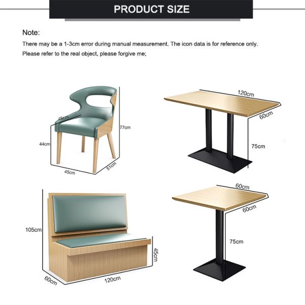 Nordic Dining Chairs Restaurant Furniture Reception Negotiation Coffee Leisure Table and Chair Set