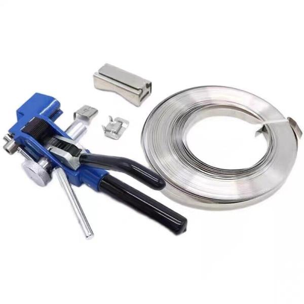 3/4 Width 304 Stainless Steel Banding Strapping Band Strap Tools For Strapping 0.03 Thick Coil, 100 Feet Roll
