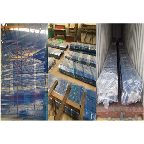 Сцинкованные железные панели для ограждения от ветра Легко устанавливать 100% полиэстер заполнять 25% - 40% Открытие отверстия