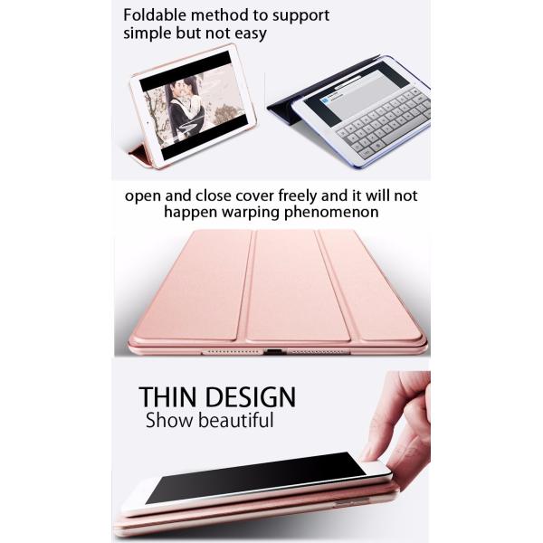 Full Cover Stand Leather Ipad Air Case Crush Proof With Silicone PU Material