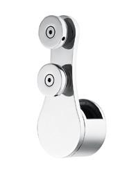SS304 Hanging Sliding Door Roller 5-6mm Thick Track Wheels