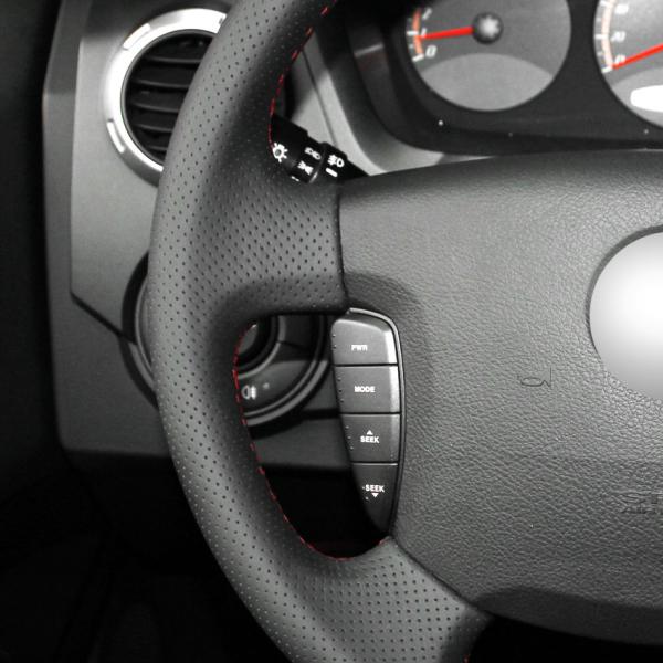 Upgrade Your Ssangyong Actyon Kyron with Black Artificial Leather Steering Wheel Skin
