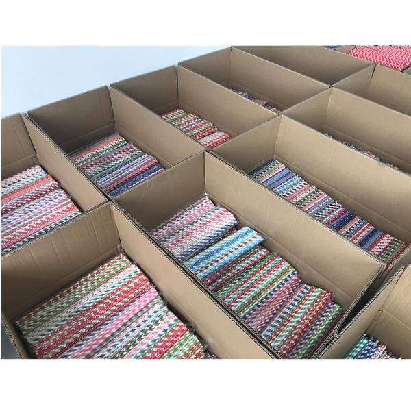 Everyday Season Biodegradable Paper Straws Single Wrapped with Custom Logo Printing