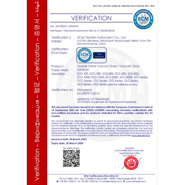 Double Cone Rotary Vacuum Dryer Vacuum Drying Oven TOPTION China