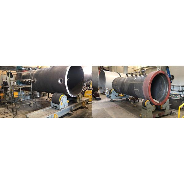 Сверхмощные 100 тонн танка поворачивая Ролльс, сваривая стойку стальной Ролльс ролика красный/черноту