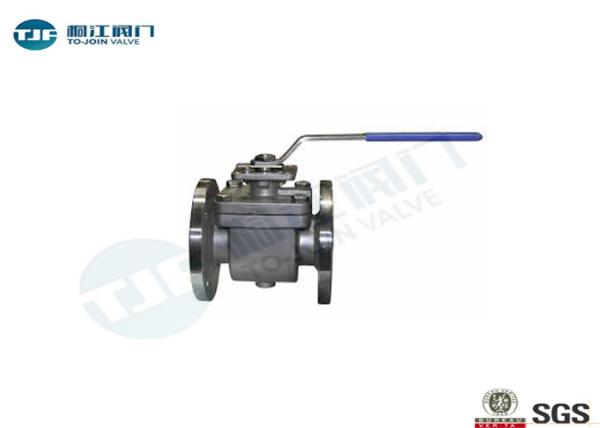 Direct Mountable Industrial Ball Valve , Flanged Top Entry Ball Valve