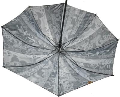 Heat transfer umbrellas of double canopy