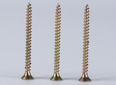 Pozidrive Exterior Wood Screws , Security Galvanised Wood Screws Full Thread Waxed