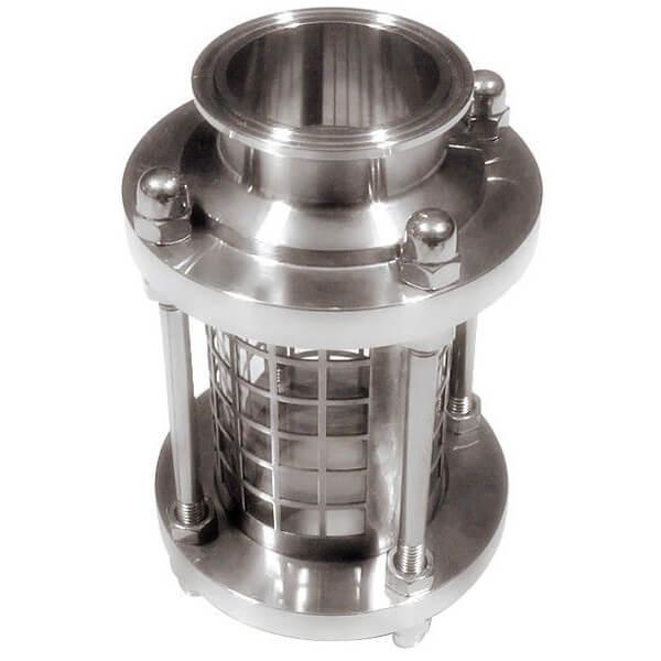 304 Stainless Steel Sanitary Sight Glass With Protective Net For Pharmaceutical Industries