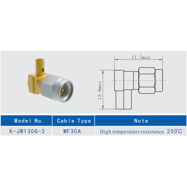 Male Stainless Steel Precision 2.92mm RF Connector MF30A Cable Coaxial Connectors SMK