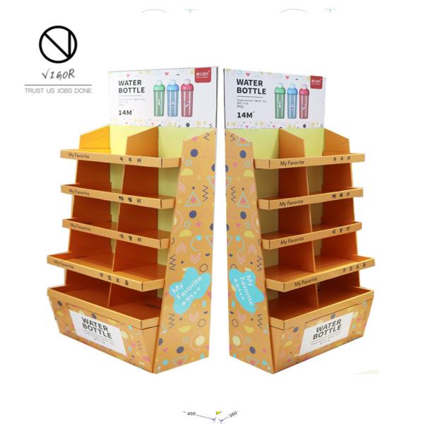 Cardboard Cosmetic Display Commercial Sectional Display Furniture with Folding Design