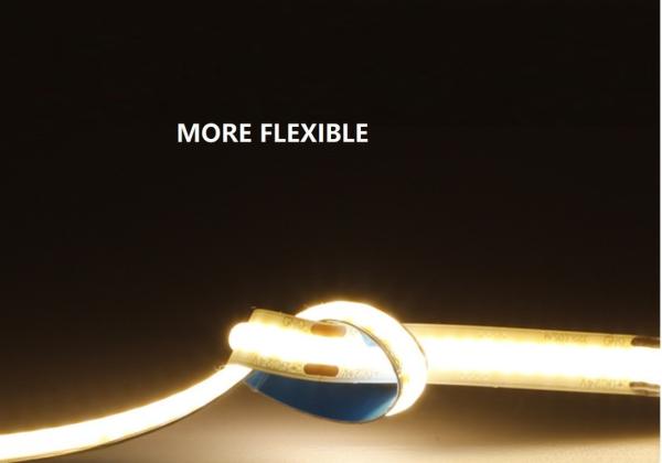 Decorative Background indoor flexible led strip Light rgb white warm blue color 5V 12v 24V  5M  Luminous cob led strip light