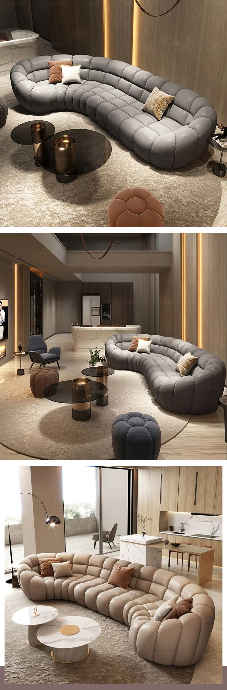 Living Room Sectional Sofa Set Velvet Fabric With Comfortable House Furnitures Comfy Corner Couch Modular Sofa