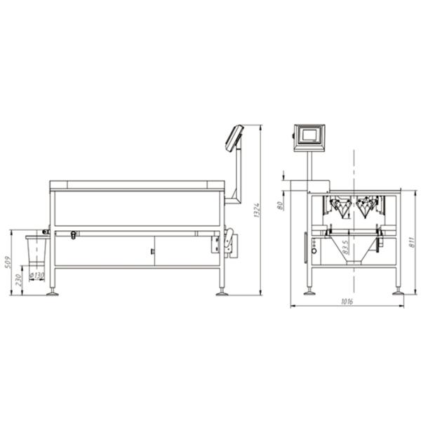 Manual 14 Head Multihead Weigher For Flowable Materials