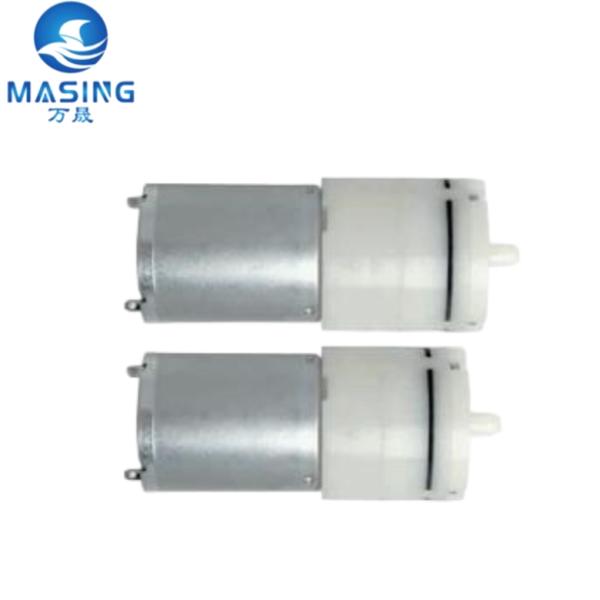 Nuevo producto DC3.0V-24V 370 Bomba de aire micro cepillada Caudal 0.8-4.0LPM, Presión 0-130kpa Para equipos médicos y de belleza