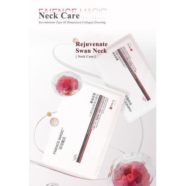 Private Label OEM Anti Aging Wrinkle Neck Sheet Mask Organic Body Skin Care Products Collagen Firming Neck Face Mask