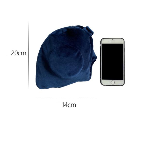 Travel/Camping/Car/Airplane U-Shaped Inflatable Neck Pillow with Washable Pillowcase