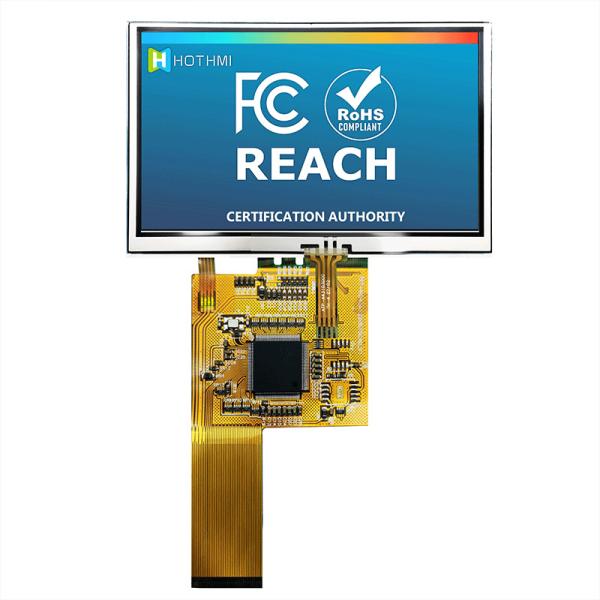 4,3 сенсорная панель решений 800x480 дисплея дюйма изготовленная на заказ сопротивляющаяся