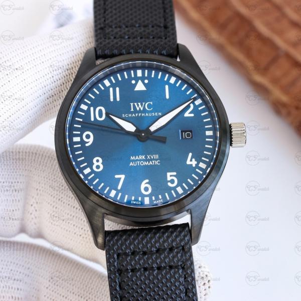 IWC Pilot IW324703 Super Clone 40mm Mark XVIII Black Dial Automatic Watch