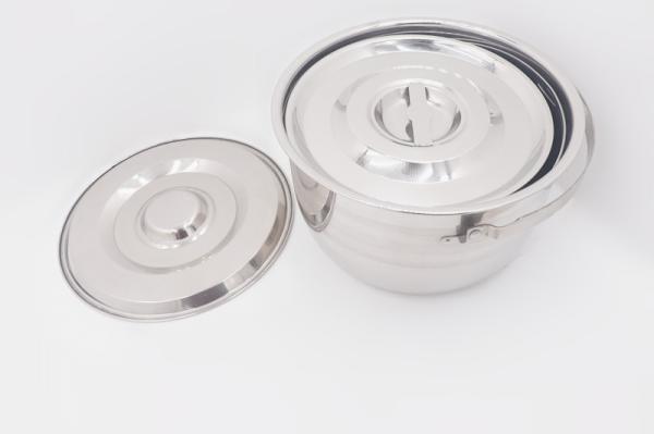 15,18,21,24cm 4pcs  Wholesale soup bowl with luxury lid for kitchen no-magenic stainless steel cooking pot