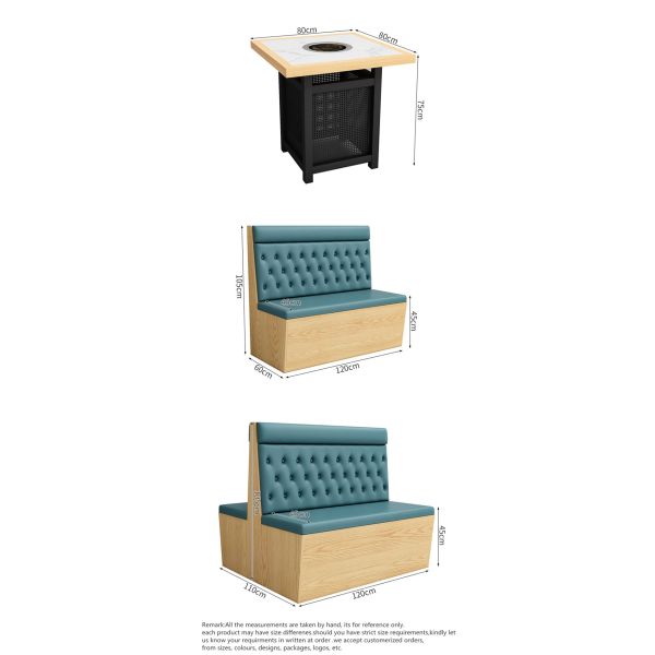 Modern Luxury Coffee Shop Furniture Restaurant Booths Furniture Supplier Restaurant Furniture