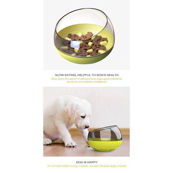 Pet Slow Dog Food Training Bowl Spill Proof Slow Eating Dog Bowl 19*19*13.5cm