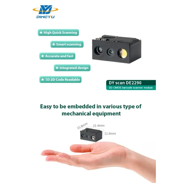 32-bit CPU 1 Mega Pixel Embedded Barcode Scanner with 1 Year Warranty for High-Performance 1D 2D Barcode Scanning