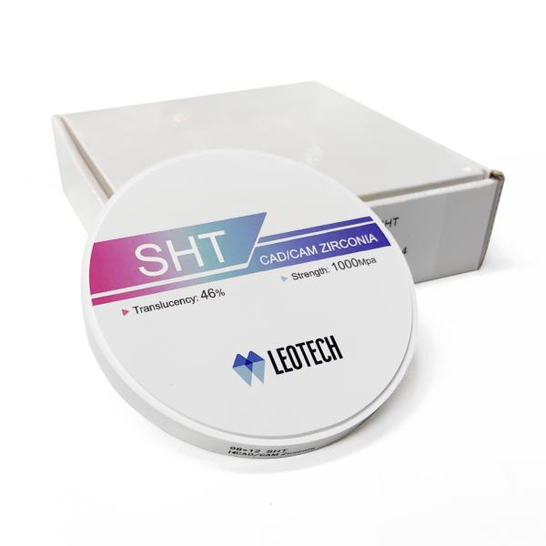 High-Strength SHT Zirconia Block , 1000MPa for Molar Bridges , ISO Class 5 Certified