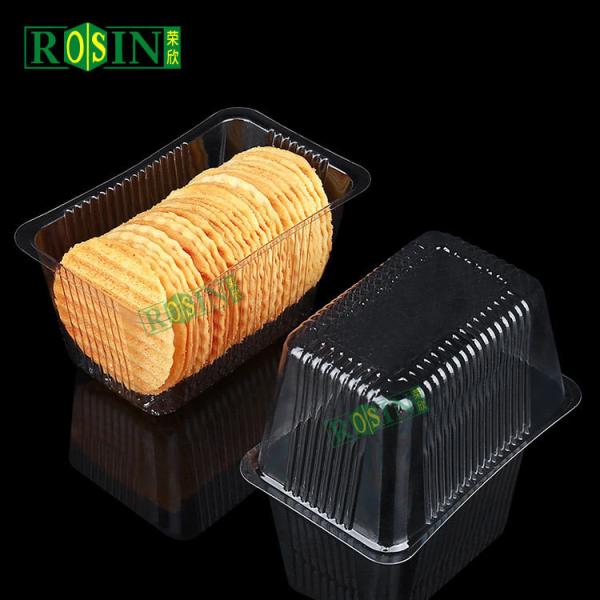 Transparent Plastic Biscuit Packing Tray Disposable Thermoformed PET