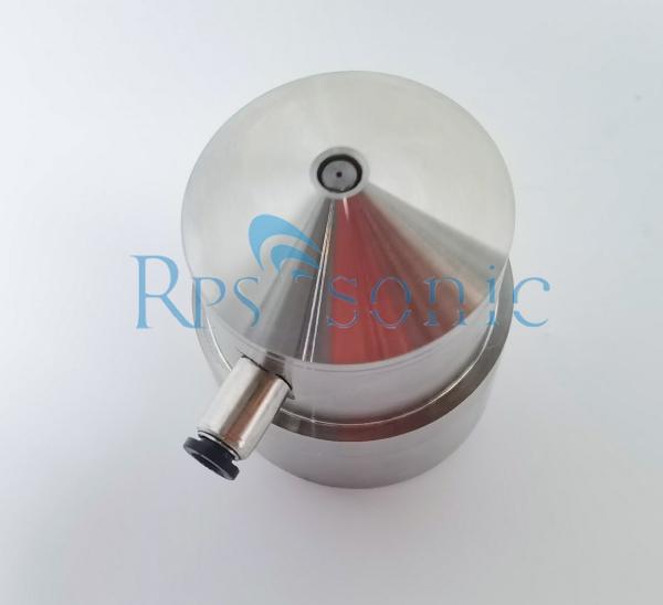 50Khz Titanium Cone Ultrasonic Spray Nozzles For Photoresists Wafer Coatings