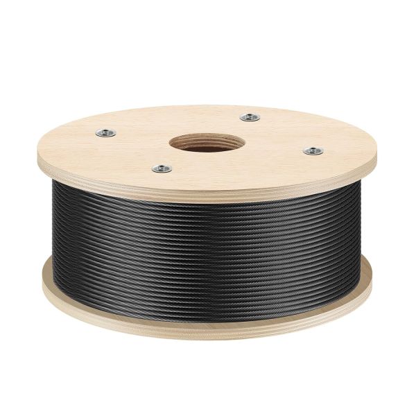 Black Oxide Wire Rope Black Stainless Steel Cable 7x19 Strands Steel Wire Rope for Deck Railing