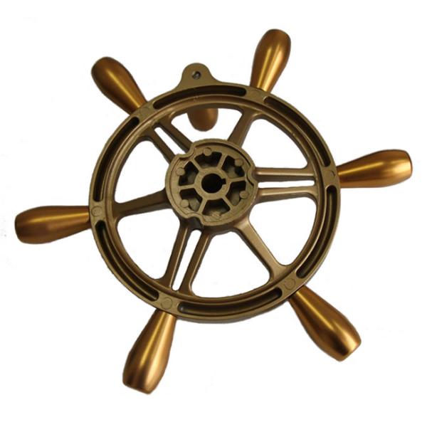 Aluminum Alloy Golden Yacht Steering Wheel 15