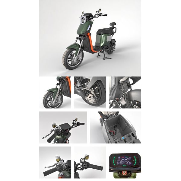 High Capacity Electric Mopeds 16 Inch High Speed Electric Scooter