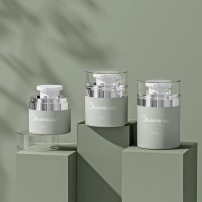30 ml 50 ml 100 ml frasco de creme sem ar PP PETG frasco de creme estética sem ar
