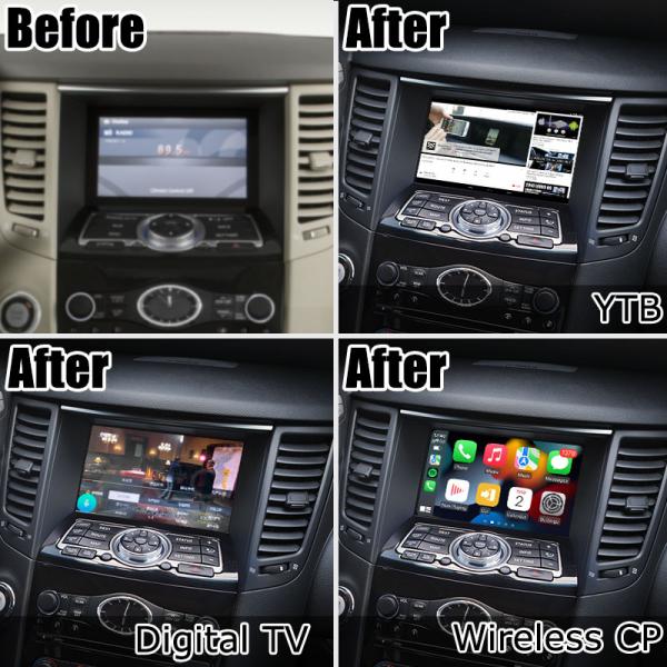 INFINITI QX70 FX35 FX37 HD обновление экрана беспроводная связь carplay android auto IT06