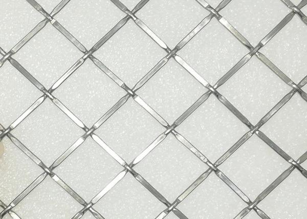 Fil décoratif serti par replis Mesh Grilles Anti Alkali de l'acier inoxydable 316