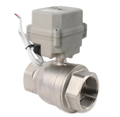 Etrany  2in SS304 2 Way RS485 Modulating Electric Control Water Ball Valve DC12-24V Water air  Control Regulation