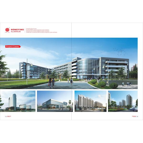 Профили окна алюминия T6 деревянного зерна сползая стеклянные